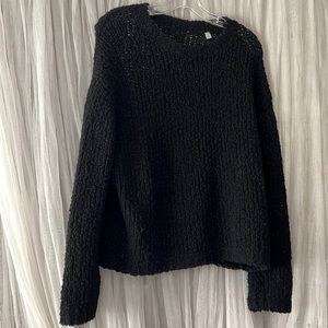 ⭐️ Vince long sleeve oversized black merino wool blend loose knit sweater S